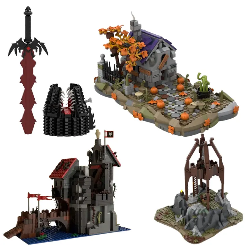 

Spot MOC-34420 и другая средневековая архитектура DIY сборка мелких частиц строительные блоки развивающая игрушка модель подарочный набор оname