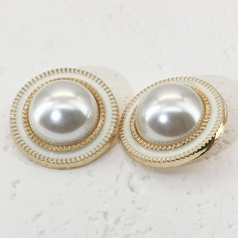 Luxuriöse Perlen-Metallknöpfe für Kleidung, Nähzubehör, 20/25 mm, dekorative Knöpfe für Kleidung, Jacke, Mantel, Knöpfe, Dekoration – Detail 4