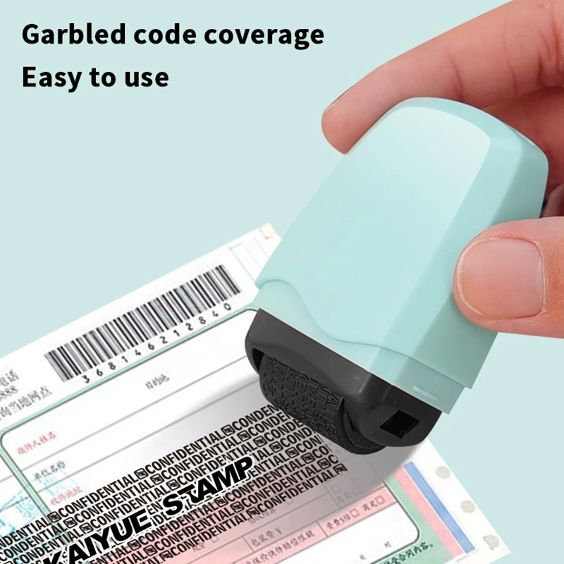 1Pcs Identity Protection Roller Stamp Stop ID Identity Theft Identification Shielding Privacy Secret And Address Shielder