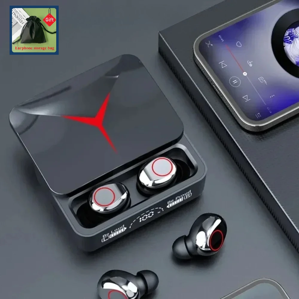 

M90 TWS Earphones with Mic: Bluetooth 5.3 Wireless Headphones, Touch Control, HIFI Stereo & Sound Reduction for Gaming