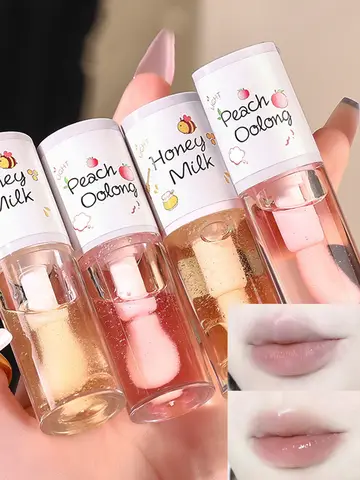 Make Up Korean Beauty Cosmetics Lip Ink Gloss Labial Lips Moisturizer Jelly Lipstick Bright Oil Moisturizing Balm Big Lip Brush