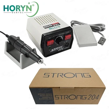 Dental Portable 204 Strong Micro Motor 90/102L/E-type Handpiece Gear Polisher 35000rpm Equipment
