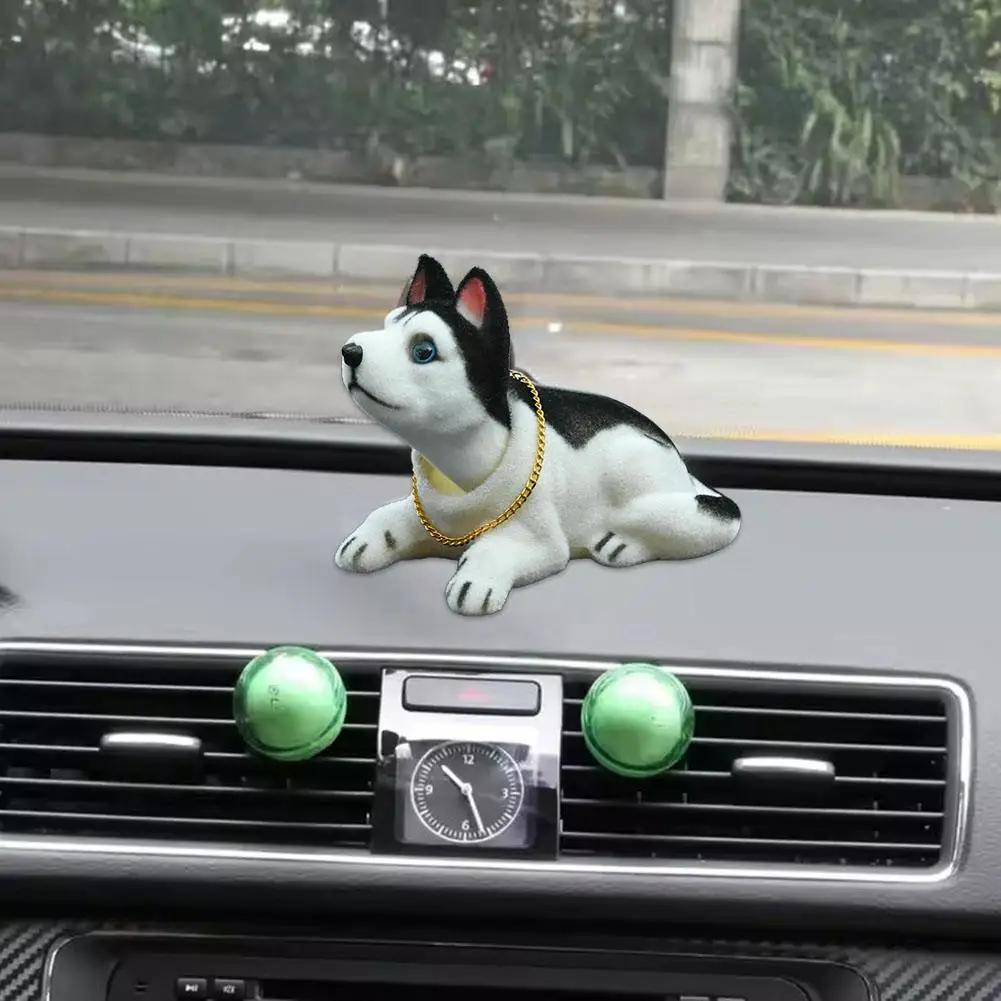Car Ornaments Chihuahua Doll Bobblehead Nodding Dog Dashboard Car Head Dog Puppy Head Dog Toys Swing Shaking Rocking Decora P4T3