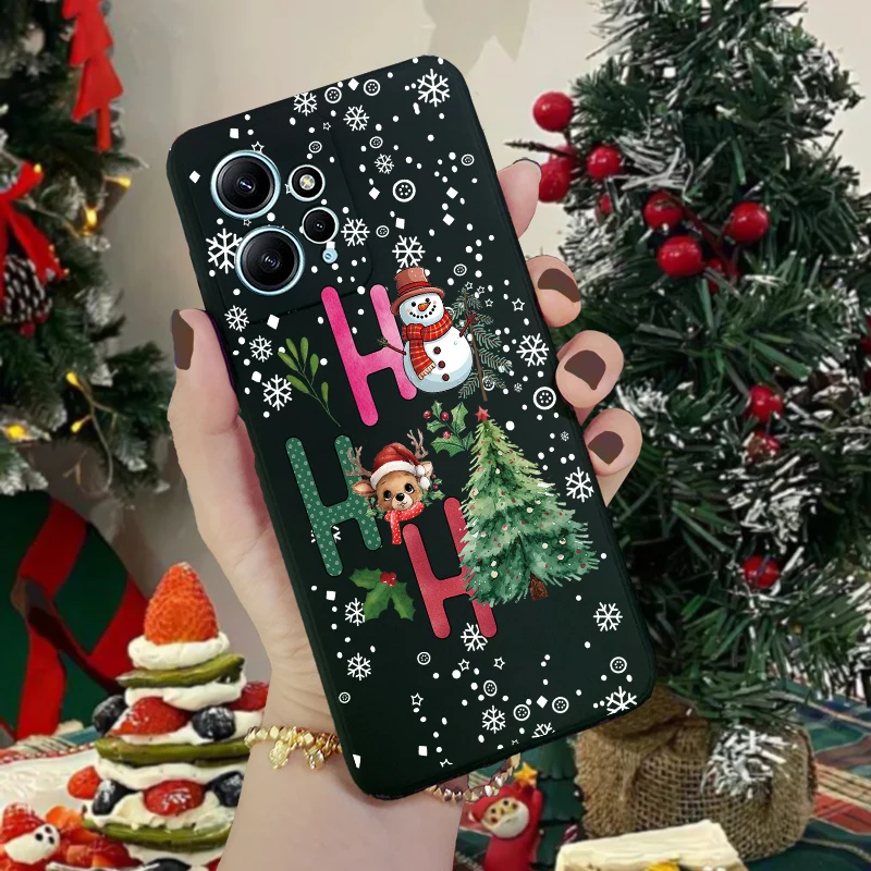 Christmas Santa Snow Case for VIVO V30 Lite Y17S V27E V25E Y21 Y03 Y16 Y18 Y22 Y27 Y28 Y33S Y35 Y36 Y51S Y72 Y52 Y21S Y22S Cover