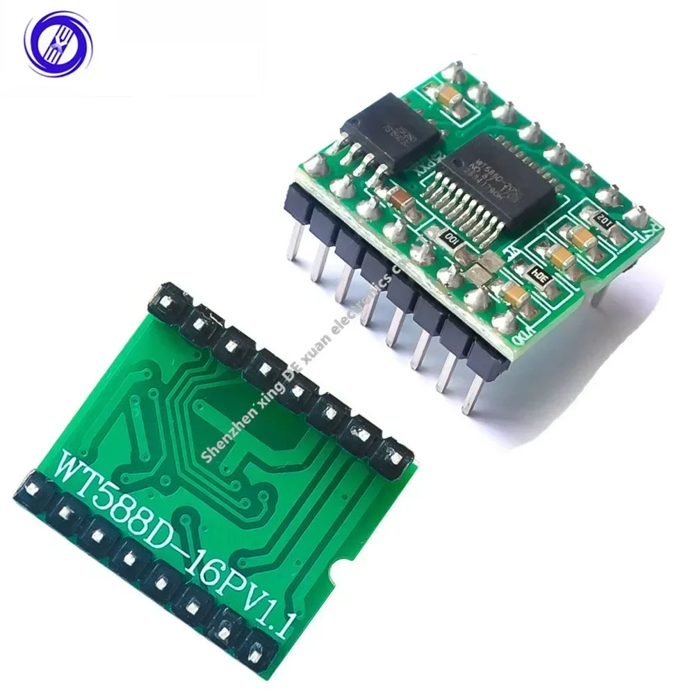 1Pcs New WT588D-16p 8M Voice Sound Modue Audio Player for arduino