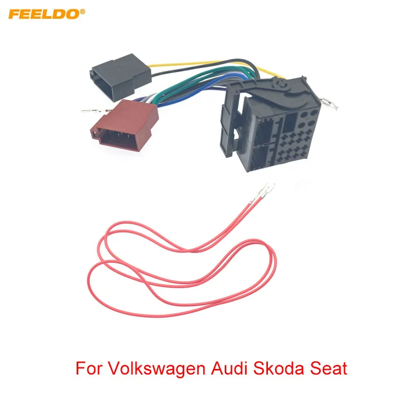 

Car CD Radio Audio ISO Wiring Harness Adapter for Volkswagen Audi Skoda Seat Auto ISO Head Units Wire Cable