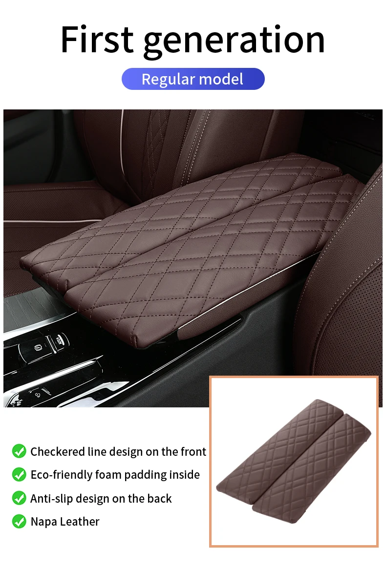 Car Central Armrest Pad For BMW G30 G38 G32 6GT 2018-2023 LHD Auto Center Console Arm Rest Box Cover Mat Protective Accessories
