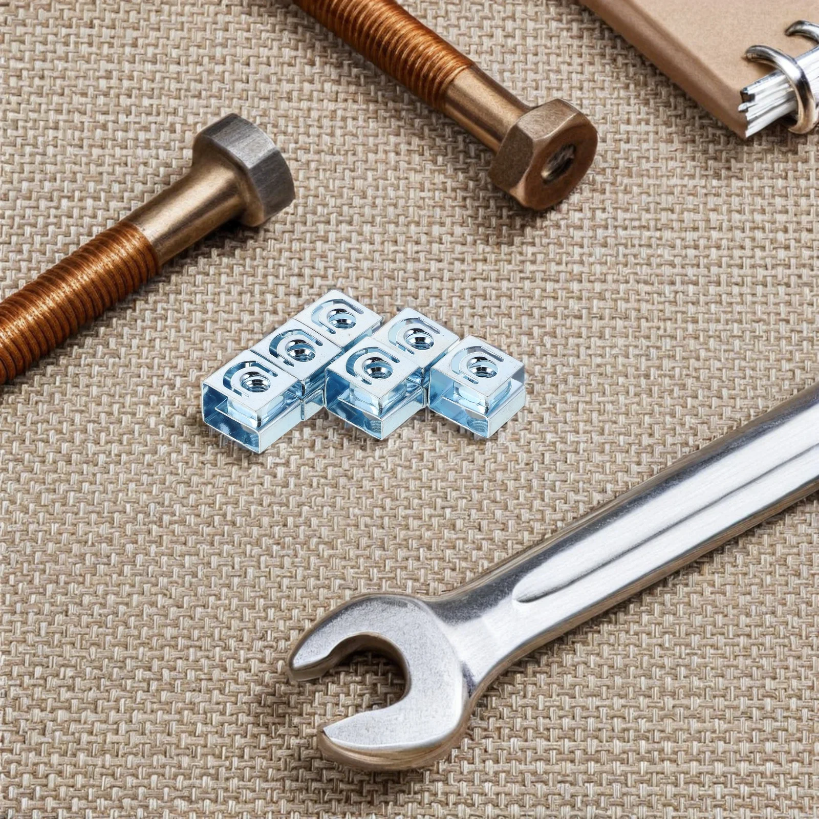 25 шт., углеродистая сталь U-образная стопорная гайка, высокопрочная M5x08, изогнутые крепежные детали, замена автомобильного зажима