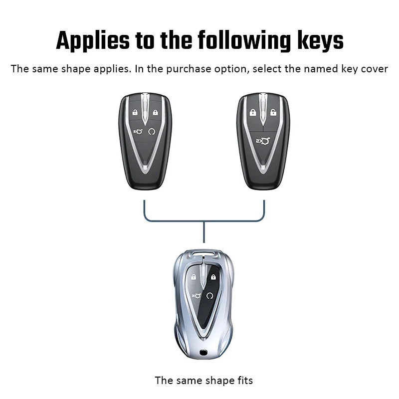 New Zinc Alloy Fashion Car Key Cover Shell for Changan CS35 PLUS CS55 PLUS CS75 PLUS CS85 CS55 CS15 CS95 Eado UNI-T UNI K Alsvin