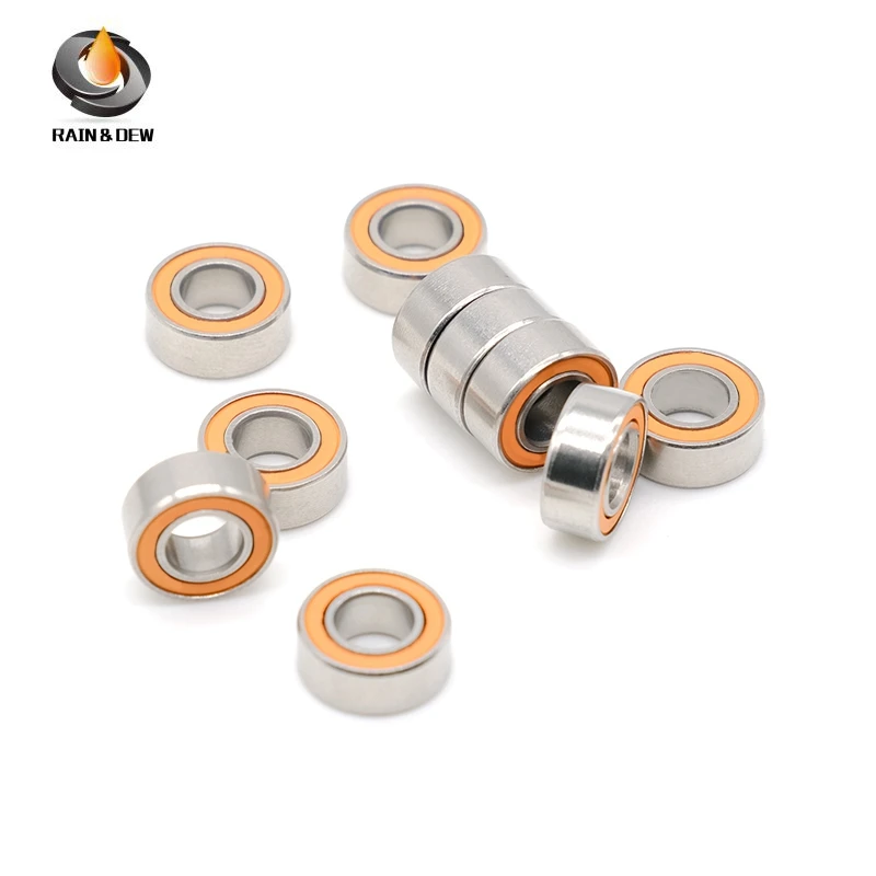 1 szt. SMR105 2RS CB 5x10x4mm ABEC-7 LD Łożysko hybrydowe ceramiczno-śrubkowe ze stali nierdzewnej bez smaru, szybkie obracanie, 3x8x4 4x7x2.5 5x8x2.5mm — zdjęcie 4