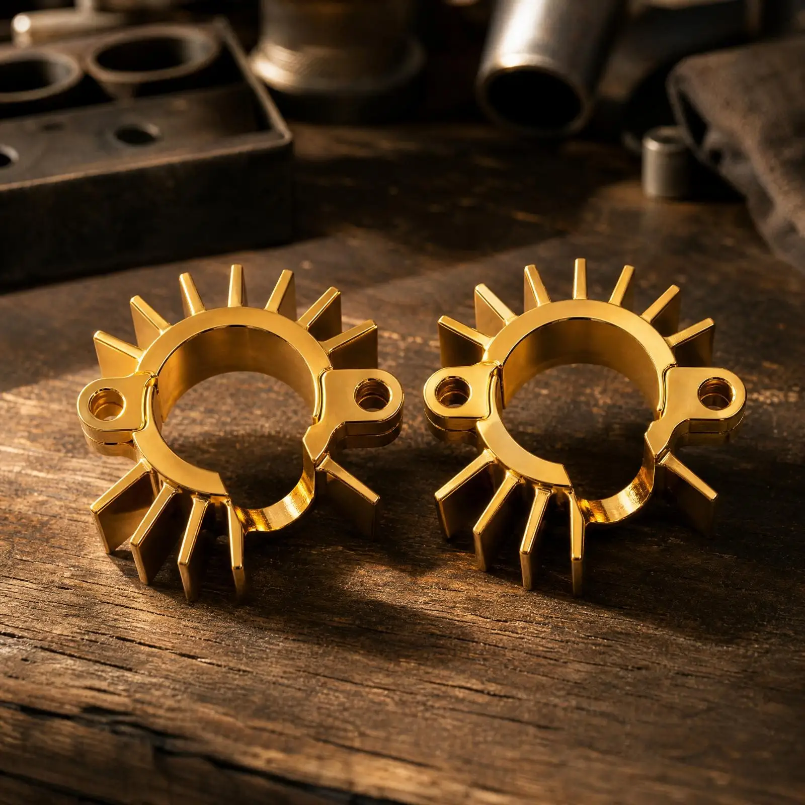 Split Circular Mounting Clamps Screw-on Victory Exhaust Retrofit Clamps Directly Replaceable for Custom Bike Enthusiasts, Bobber