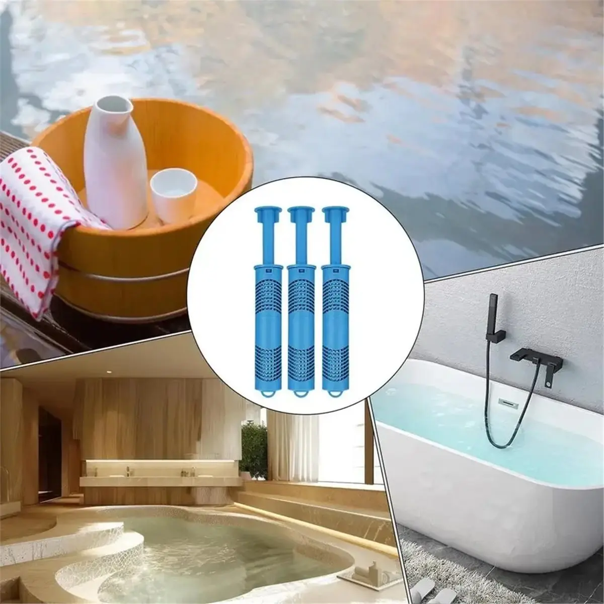 Multi-use Gear 3Pcs Spa Mineral Sticks for - Automatic Freshwater Maintenance Tool