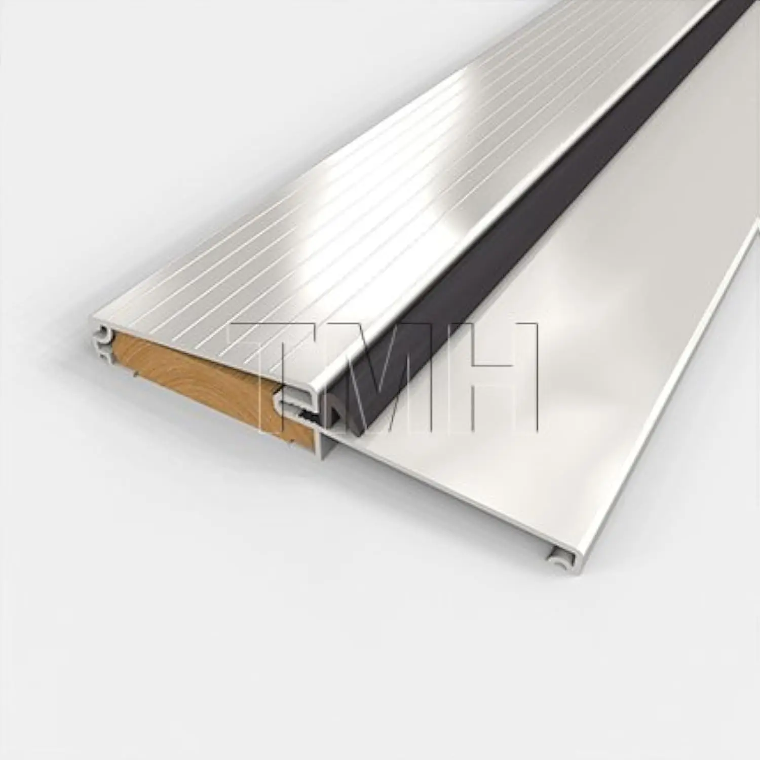 

Наружный порог двери с алюминиевой верхней частью и уплотнением, фиксированная высота 4,562 дюйма Ш x 0,75 дюйма В x 36 дюймов Д