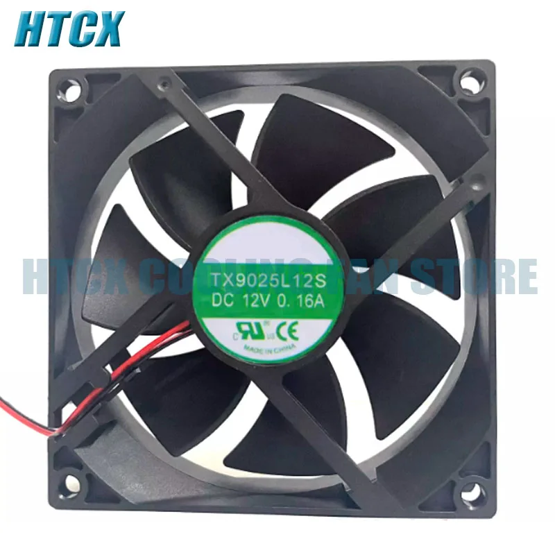 New Cooling Fan TX9025L12S 2-Pin DC12V 0.16A 9CM 9025 Radiation Fan