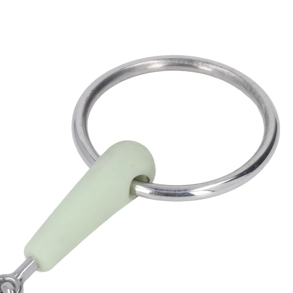 Smooth Chain Structure Chain Snaffle Bit Stainless Steel Polished Surface Horse Snaffle Bit Durable Equine Mouth Bit Riding Use