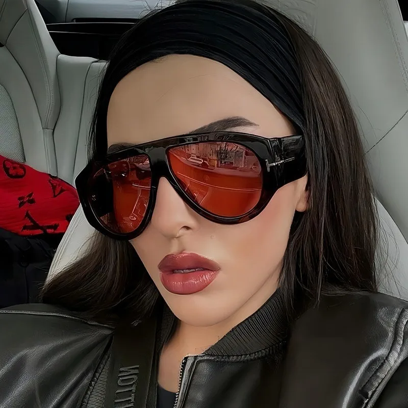 ヴィンテージパンクパイロットサングラスゴーグル女性男性レトロスタイリッシュな UV400 保護メガネ女性屋外シェード眼鏡