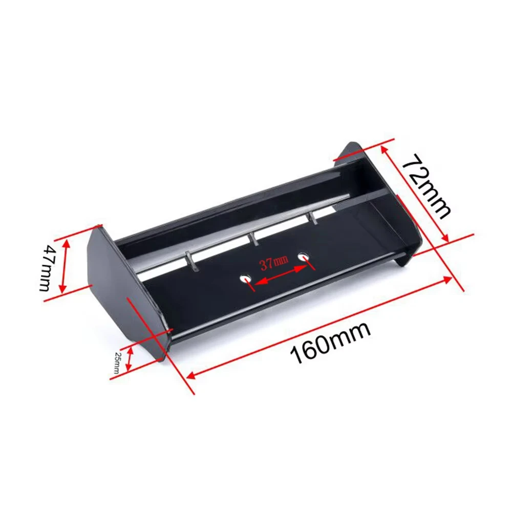 1Pcs 1/10 RC Tail Wing Soft Plastic Rear Spoiler for RC Racing Car HSP 94106 94107 94166 Off Road Buggy Truck S279 - view 2