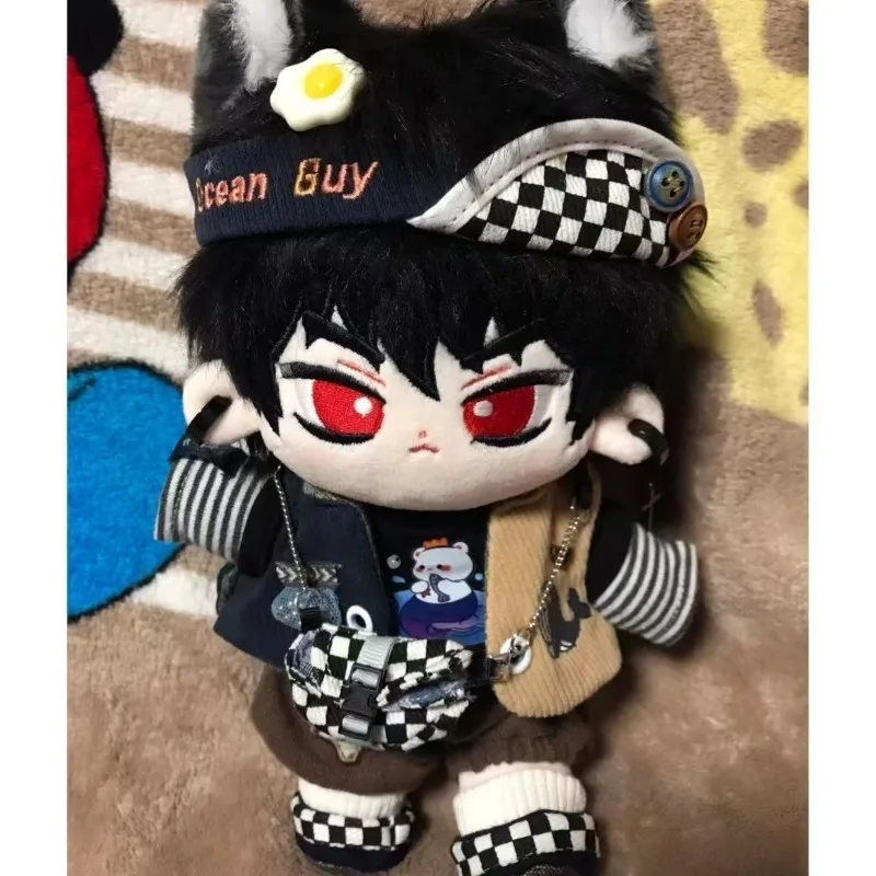 20cm Anime Scissor Seven Killer Seven Kawaii Cosplay Soft Cotton Doll Body With Skeleton Dress Up Plushies Toy Figures Fans Gift