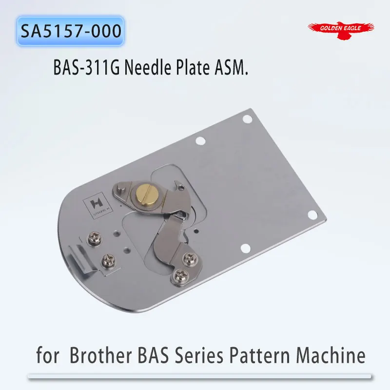 SA5157-000 Needle Plate ASM. For Brother BAS-311G, BAS-326G, BAS-342G Programmable Pattern Sewing Machine Parts Thread Cut Blade