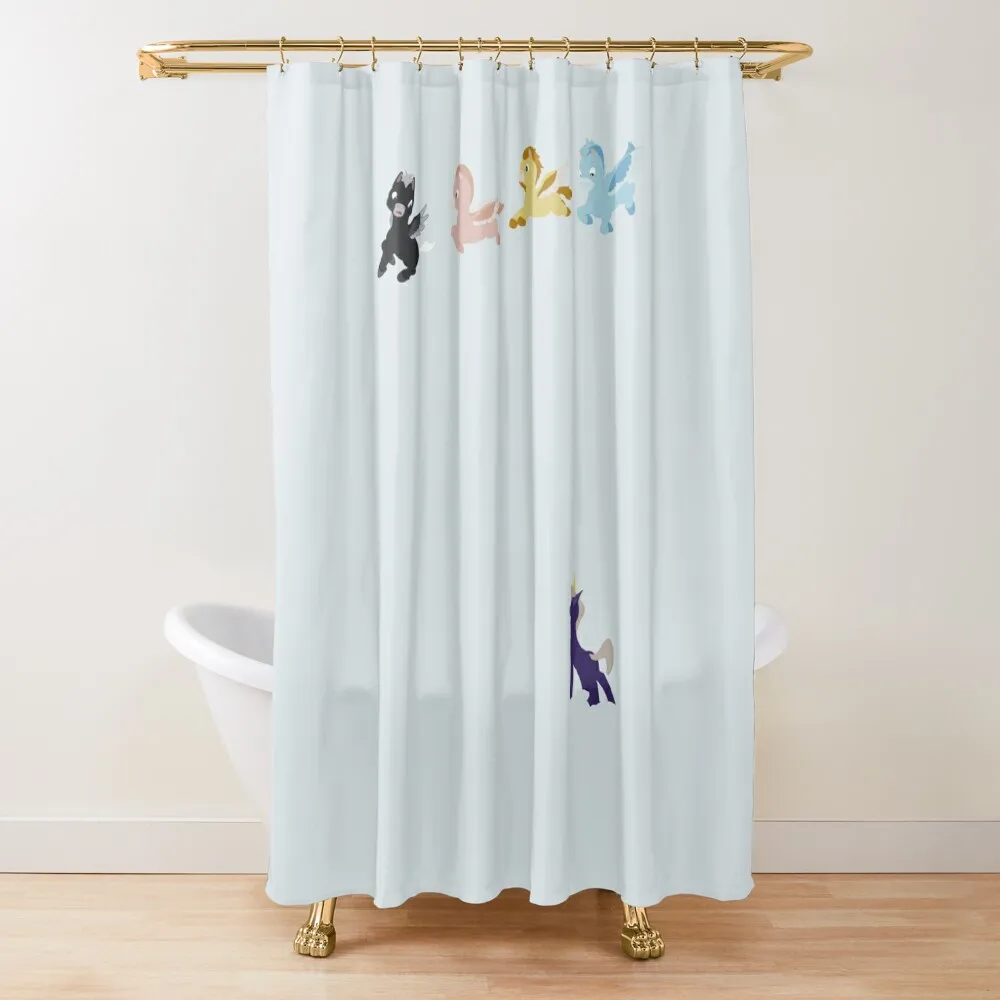 

Babies Pegasus fantasia Shower Curtain Cute Shower Waterproof Shower And Anti-Mold Modern Bathroom Accessories Curtain