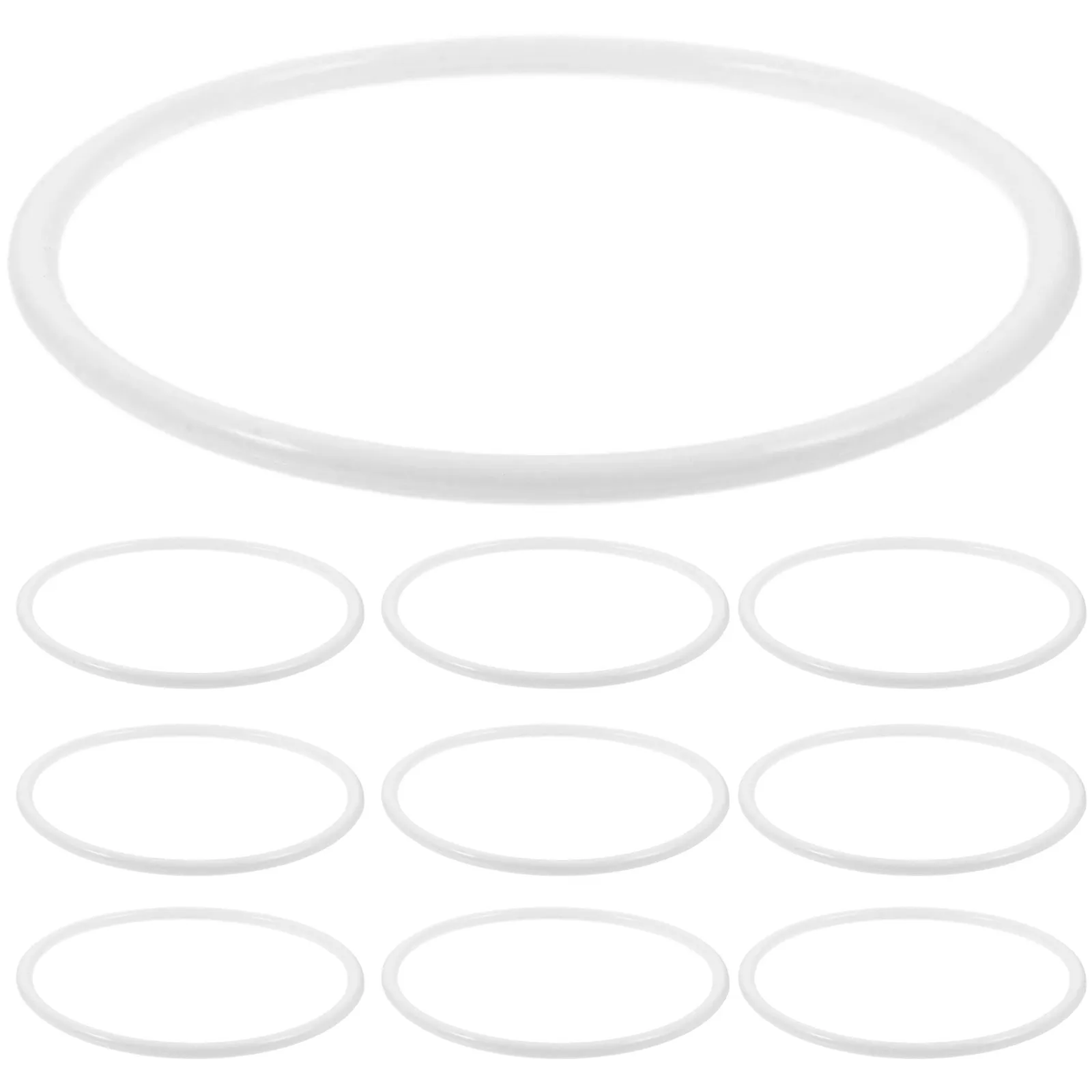 20Pcs Dreamcatcher Ring Plastic Circles 13Cm White Round Hoops DIY Material for Craft Projects Mandalas Macrame Hoop Shaped