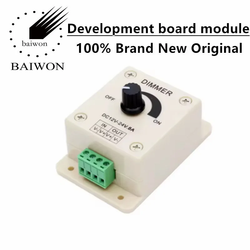 8A Botão de cor única Dimmer 12V 24V LED Interruptor de dimmer de parede rotativa LED popular em reguladores de controlador LED