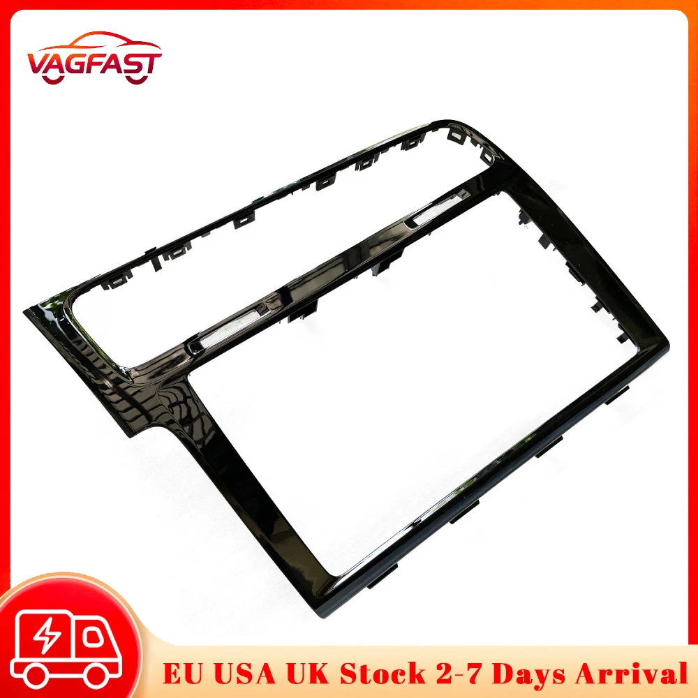 Cornice Nera Lucida per Pannello Radio MIB per VW Golf 7.5 Golf 7 MK7 8 pollici 9.2 pollici, Cornice Decorativa Interna, Accessori Auto