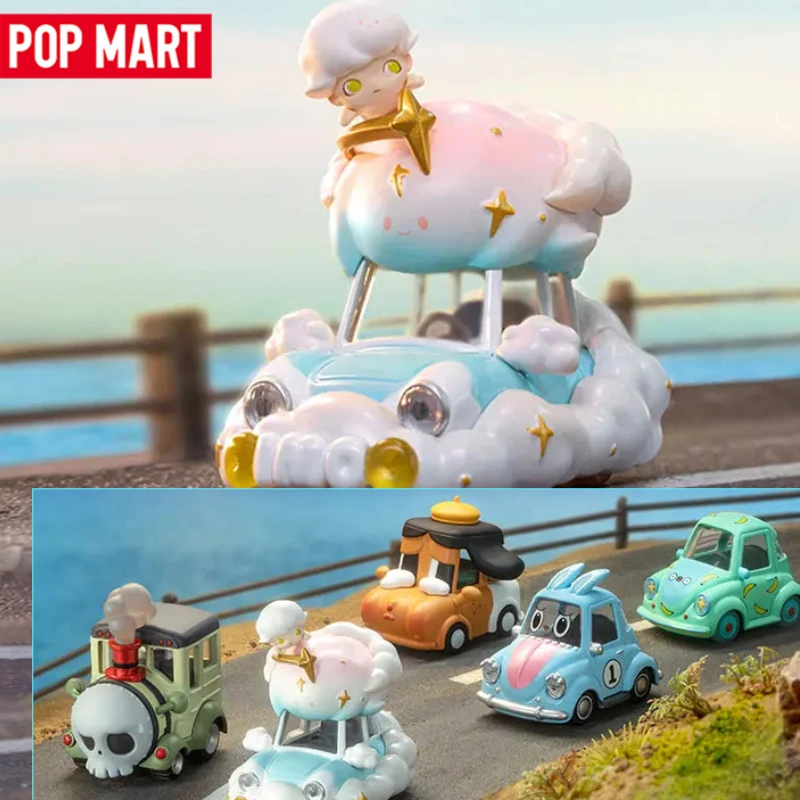 

POP MART POPCAR Happy Weekend Series Surprise Blind Box Cartoon Designer Dolls Mistery Figure Kawaii Trendy Toys Girls Holiday