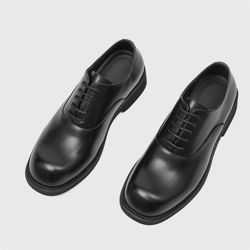 Classic Brand Men's Leather Casual Shoes Thick Soled Wear-resistant Brogue Shoes Elegant Banquet Formal Shoes for Men‘s