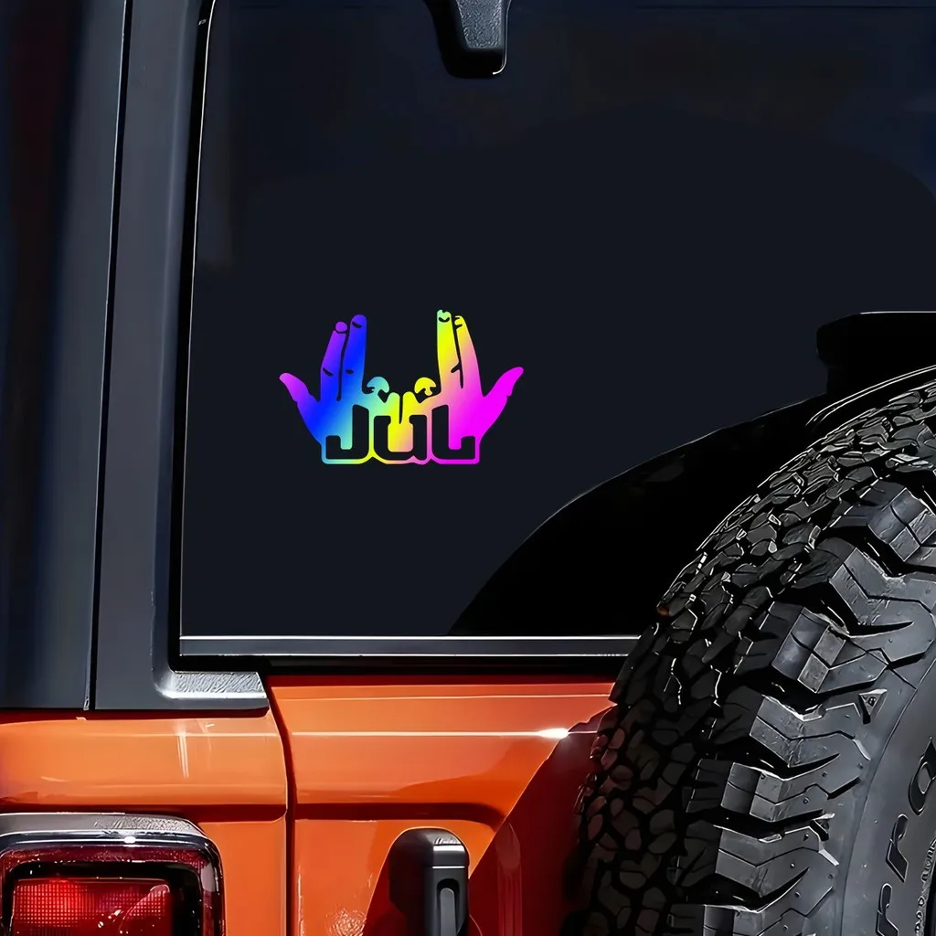 Funny Motorcycle JUL Sticker Waterproof Vinyl Decal Tank Handlebar Helmet Moto Modification Decor