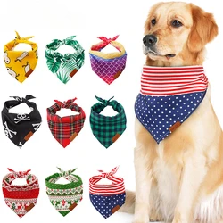 Dog Bandana Collar Scarf for Puppy & Cat Small Medium Large Dogs Adjustable Collars Pet Handkerchief Bibs Dress-up Accessories