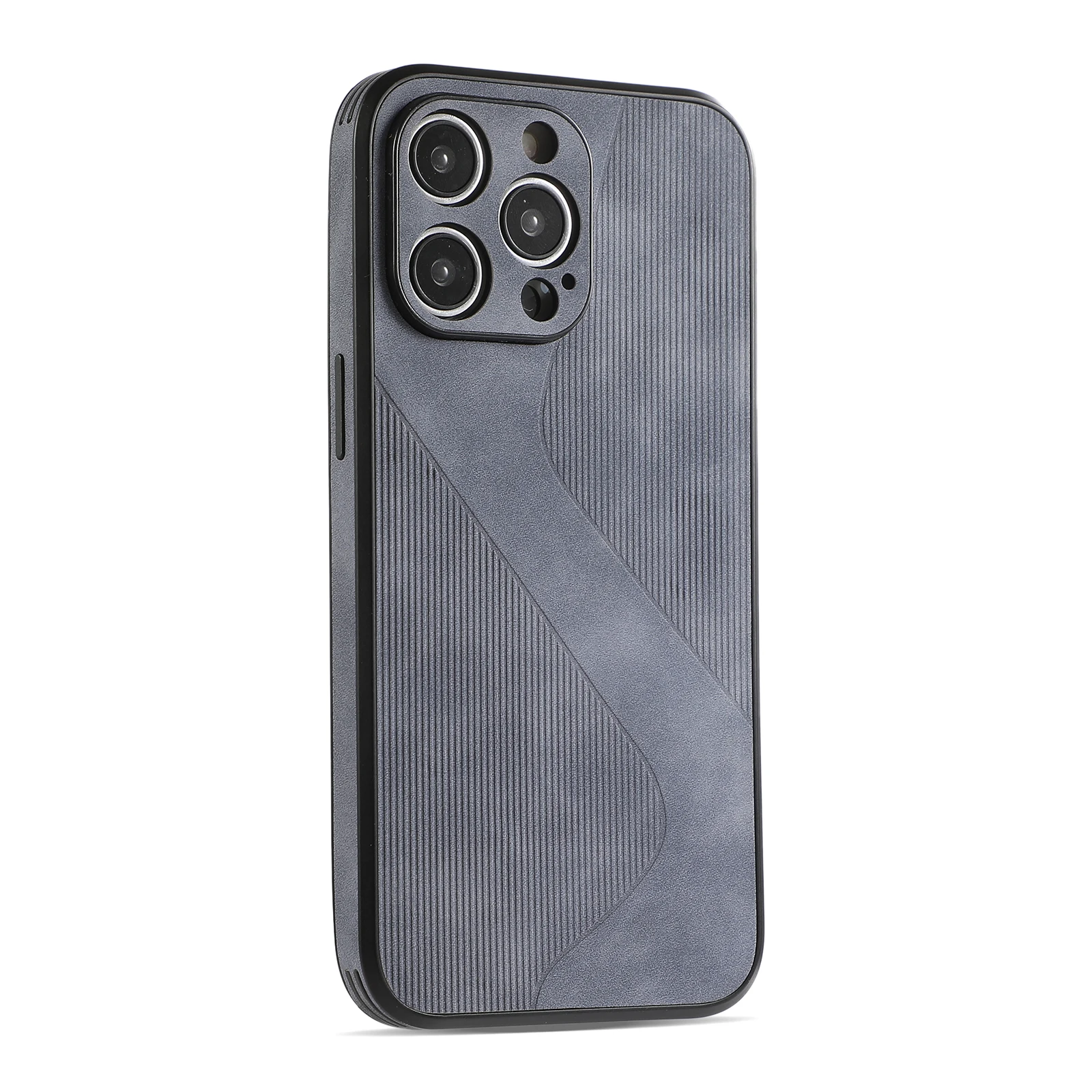 เคสโทรศัพท์หนังรูปตัวเอสที่เรียบง่ายและมีสไตล์สำหรับ iPhone 12 13 14 15 Pro เคสโทรศัพท์ทนทานกันตกและทนทาน13 MINI 14 15 PLUS