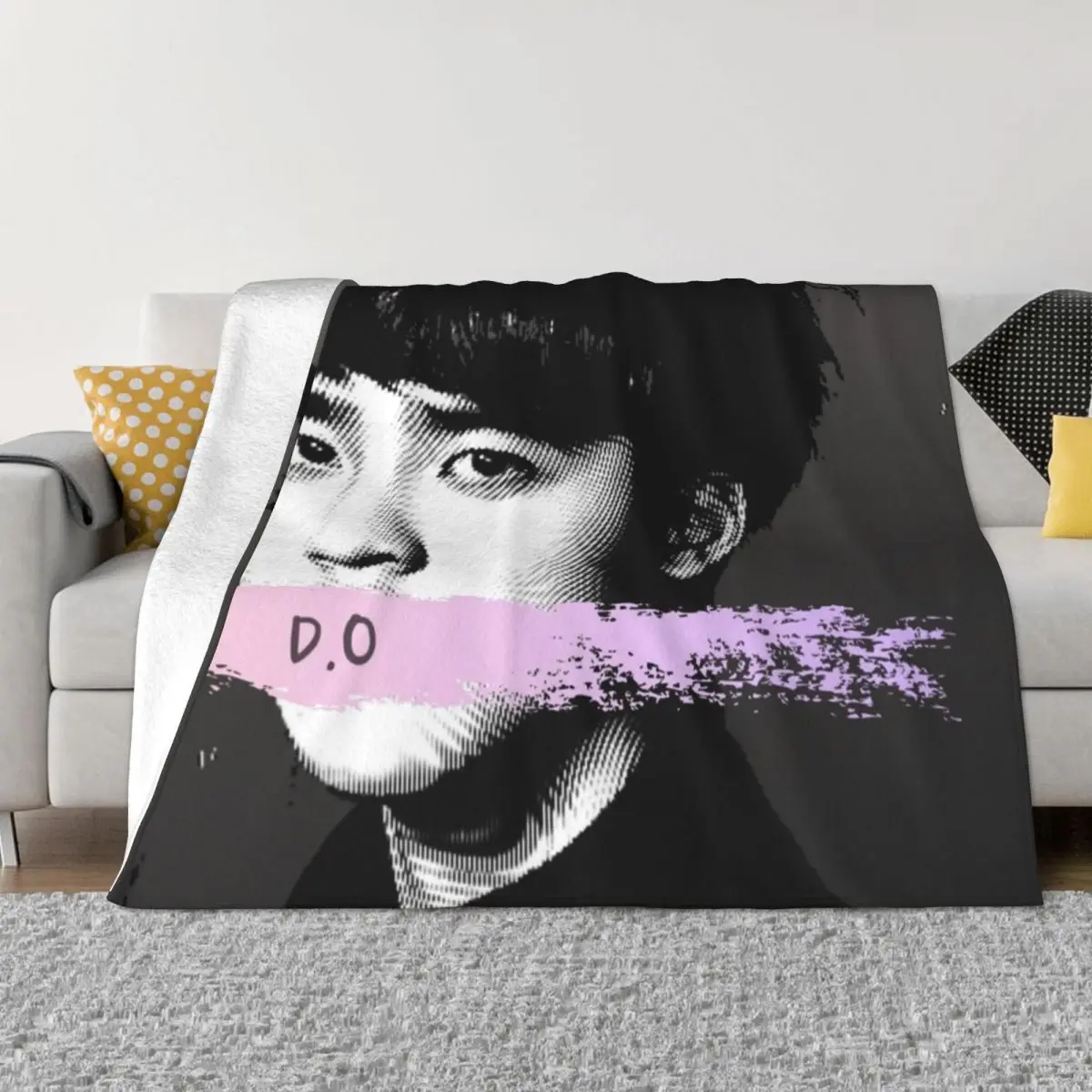 

exo D.O Throw Blanket for winter Hairy Custom Sofa Blankets