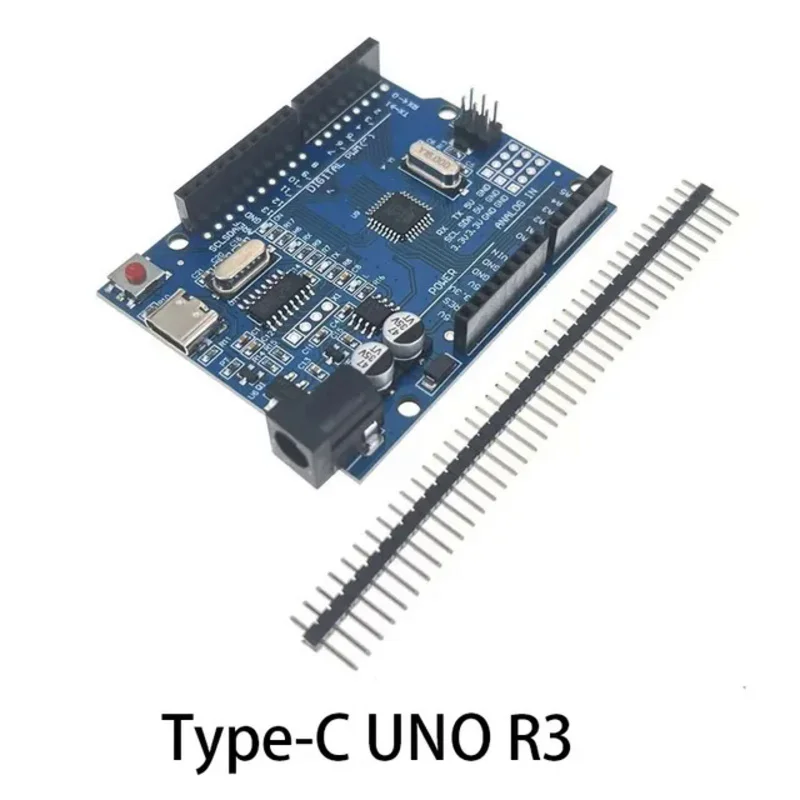 UNO R3 ATmeGa328P CH340 CH340G Development Card for Ardu37, with Right Pin and Cable, 1 pcs