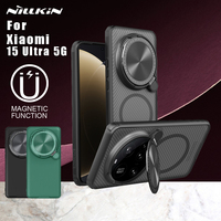 For Xiaomi Mi 15 Ultra 5G Magnetic Case Nillkin Camshield Prop Camera Protector with Stand Shockproof Back Cover