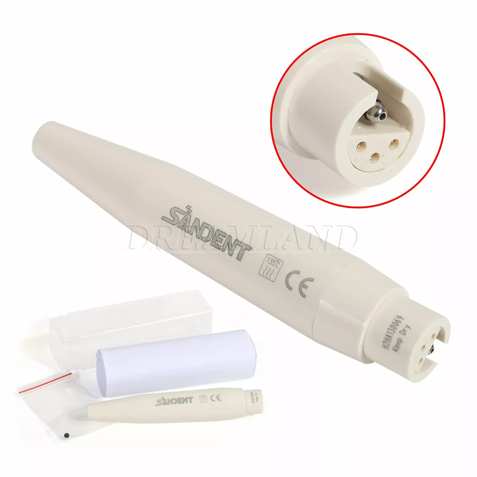 10 PCS Dental Ultrasonic Piezo Scaler Scaling Handpiece For DTE SATELEC Detachable Tip