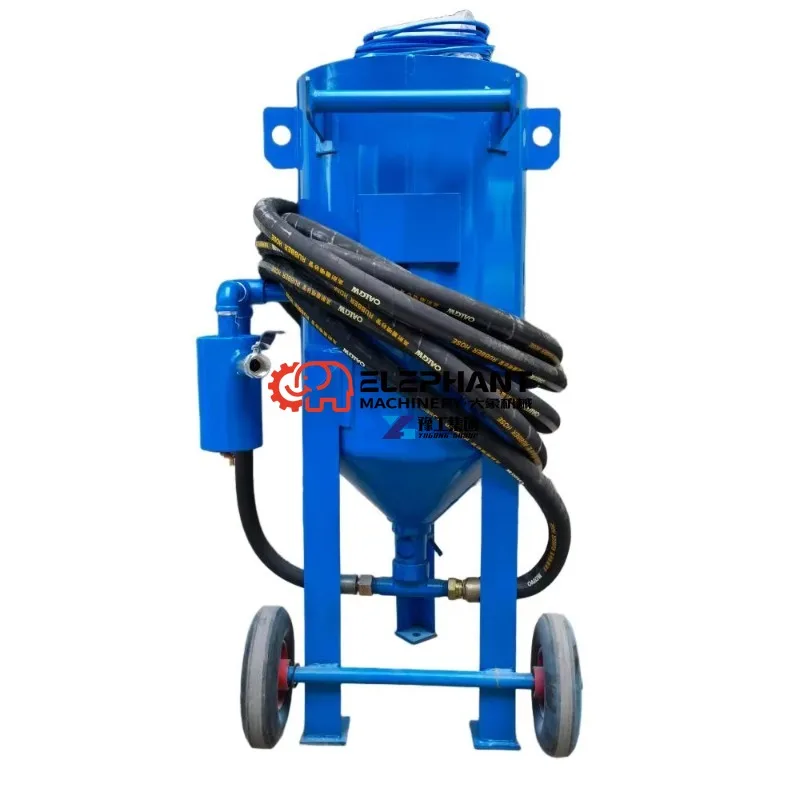 Hot Sale  SNC-400HP Mobile for Trailer Vacuum System 200L High Pressure Sandblasting Burnishing Large Metal Bridge