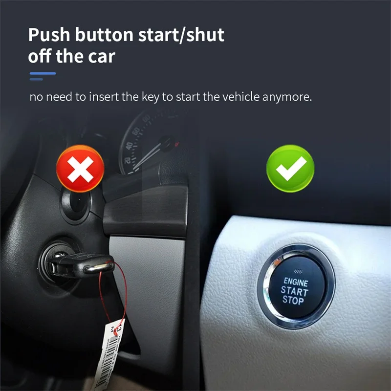 EASYGUARD Plug & Play CAN BUS fit for C4 2010-2014  push start button PKE car alarm system remote auto start push starter