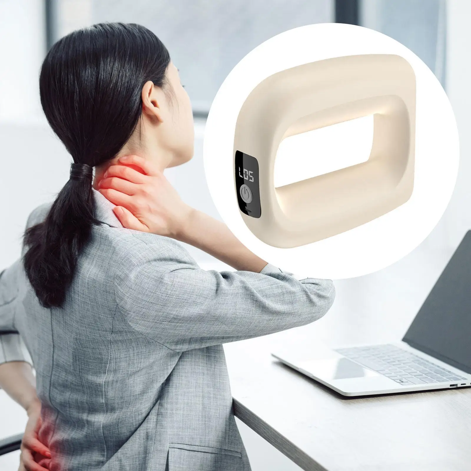 

Electric Massage Ring Portable Handheld Massage Tool for Women Men Workout