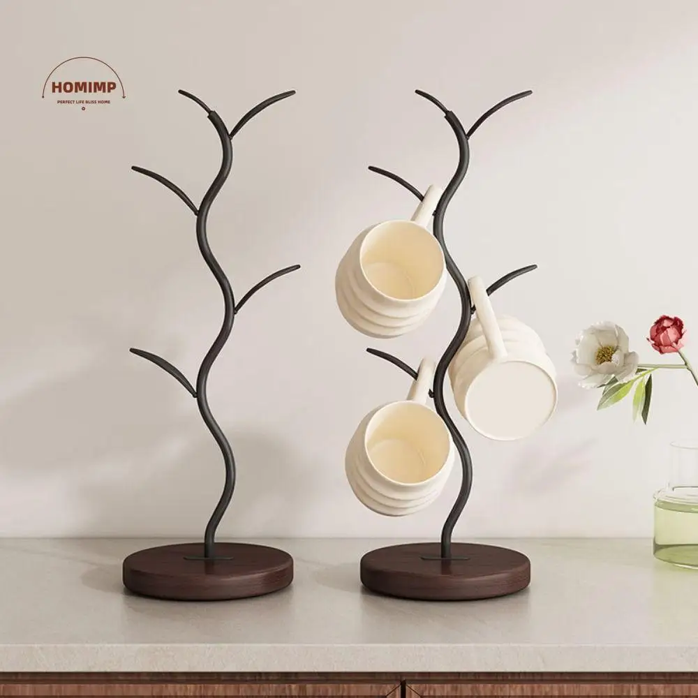 

Tree Shape Coffee Mug Holder Anti Rust Easy Access Cup Display Stand Free-Standing Multifunctional Mugs Storage Rack Countertops