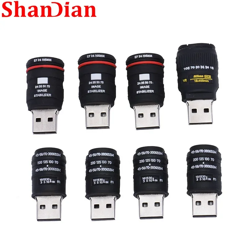 Imagem -02 - Shandian-câmera Shape Usb Flash Drives Thumb Drive Memory Stick Fotografia Presente de Casamento 16gb 32gb 64gb Hot Selling 10 Pcs por Lote