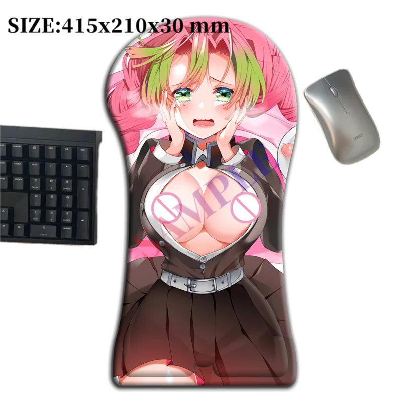 

415mm Cute Kanroji Mitsuri 3D Whole Body Large Mouse Pad Arm Wrist Rest Anime Sexy Oppai Pad