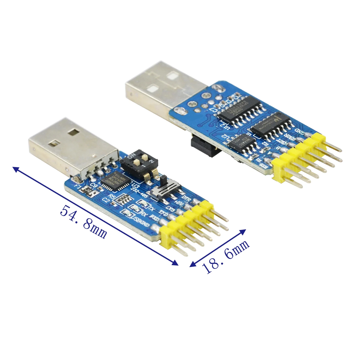 CP2102 six-in-one multifunctional serial port module usb to TTL 485 232 mutual conversion compatible with 3.3V/5V level