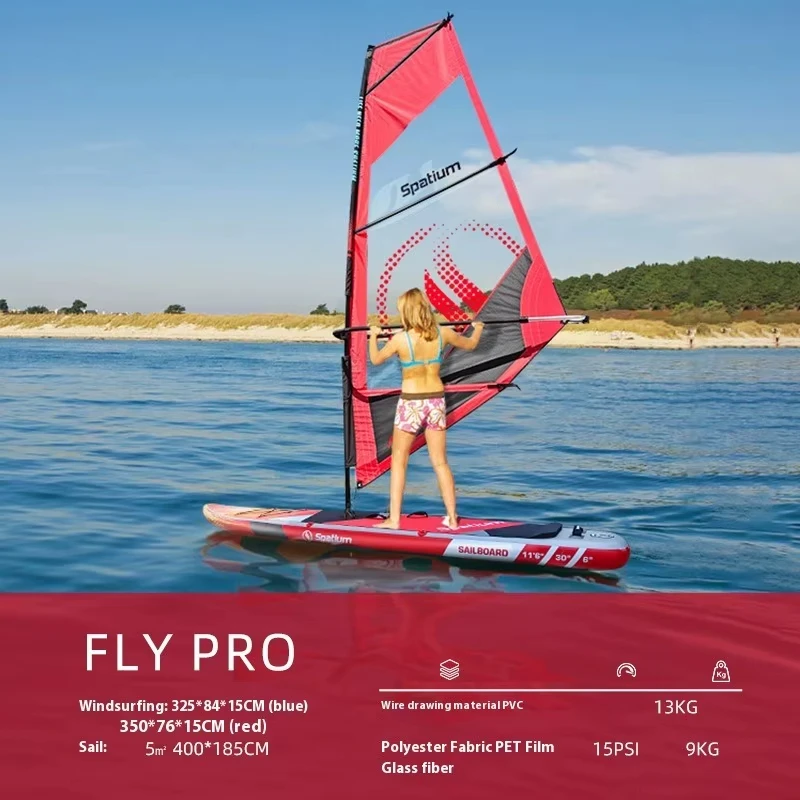 Water Surfing 2-in-1 Windsurf Sail With Sup Board Windsurfing For Smooth Sailing And Paddleboarding Inflatable Surfboard Sailing