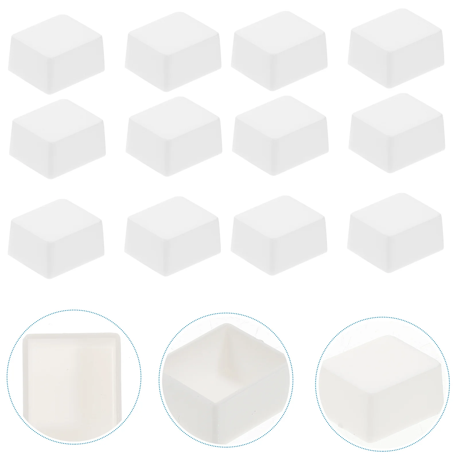 50 قطعة من المنصات المائية بنصف مقلاة صواني بلاستيكية فارغة لتخزين الدهانات الصلبة تصميم مدمج قابل للغسل مثالي للاستخدام في الهواء الطلق #4