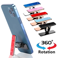 Universal Luxury Metal Phone Stand 360 Rotate Kickstand Adjustable Mini Folding Desk Holder for IPhone Samsung Phone Tablet