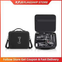 XFJI Shoulder Bag Anti-pressure Storage Box Nylon Hardshell Carrying Case Suitcase for DJI Ronin RS 4 Combo Gimbal Stabilizer
