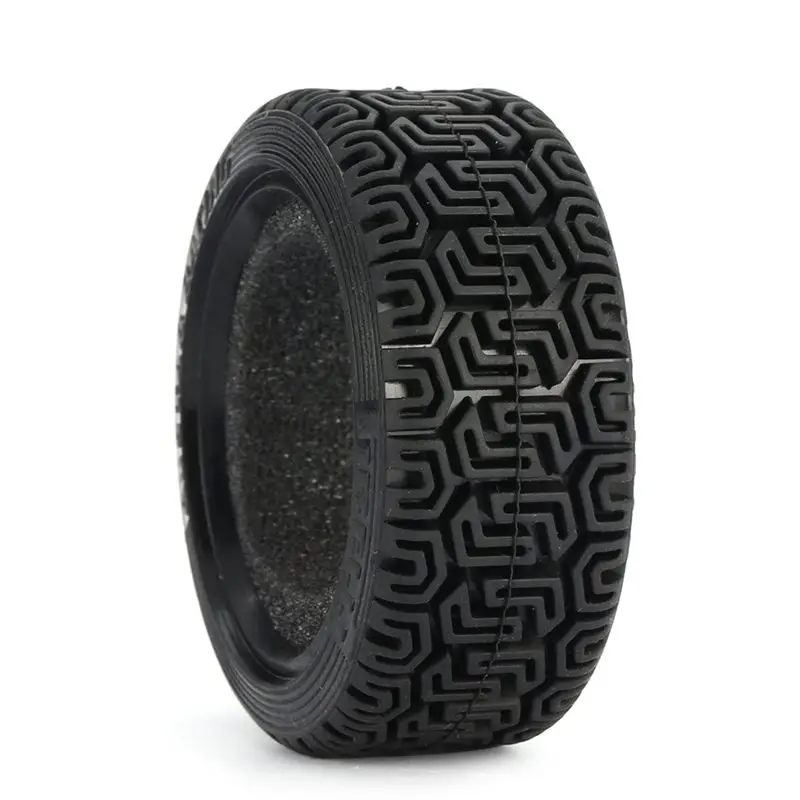 ABPF 4Pcs 68Mm 1/10 RC On-Road Drift Touring Car Rubber Tire Wheel Tyre for ,Black