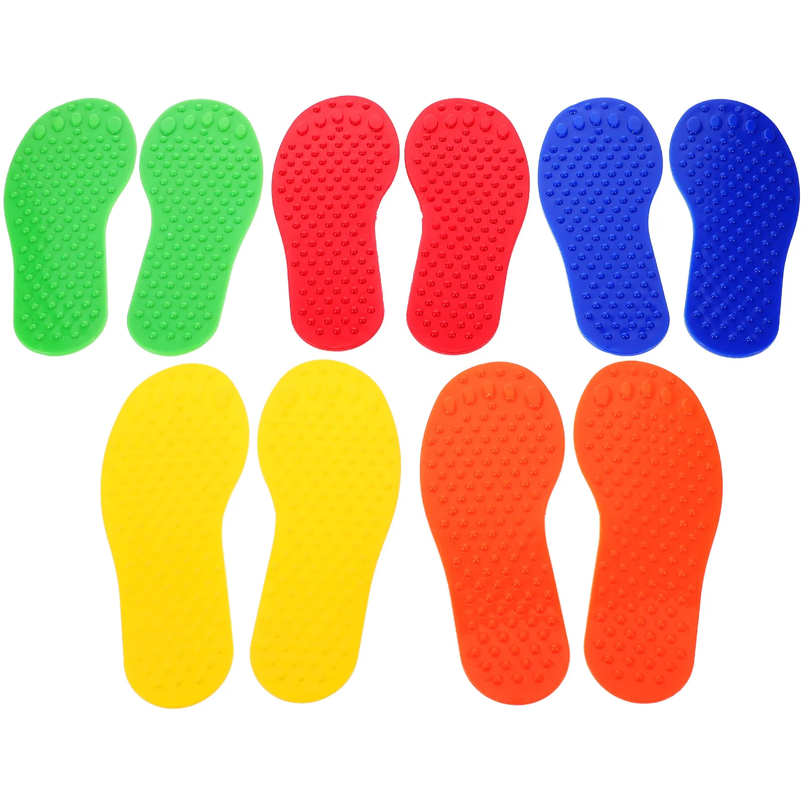 5Pairs Sensory Tactile Foot Prints for Kindergarten Home Physical Brain Development Coordination Balance Sensory Integration