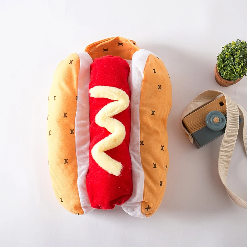 Bild 6: Weihnachten Halloween Haustier Burger Lustige Kleidung Welpen Schneemann Transformation Outfit Kleiner Mittelgroßer Hund Clown Rollenspielkostüme